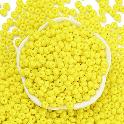 Imitation Jade 3/0 Glass Seed Beads SEED-Z001-A-B17-1