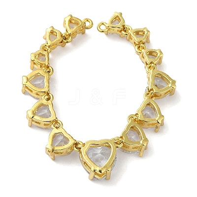 Rack Plating Brass Glass Connector Charms KK-F854-15G-01-1