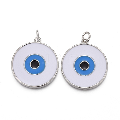 Brass Enamel Pendants KK-F821-48A-P-1