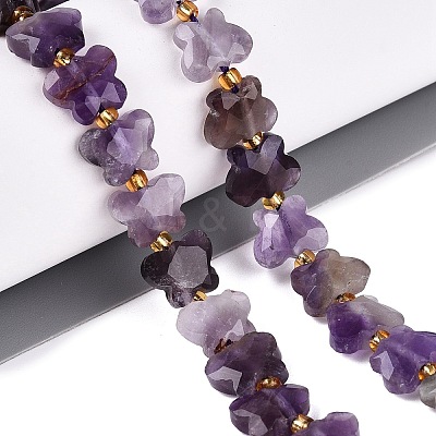 Natural Amethyst Beads Strands G-N371-10A-04-1