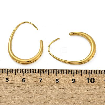 304 Stainless Steel Teardrop Dangle Earrings EJEW-S272-05G-1