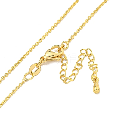Brass Cable Chain Necklaces for Women NJEW-G084-15LG-1