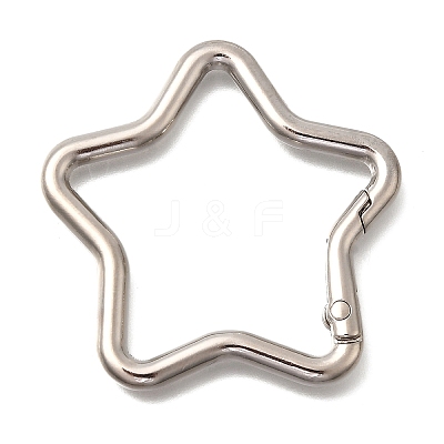 Zinc Alloy Spring Gate Rings FIND-H050-01A-P-1