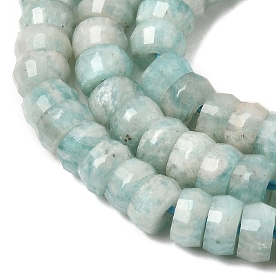 Natural Amazonite Heishi Beads Strands G-A299-A11-01-1