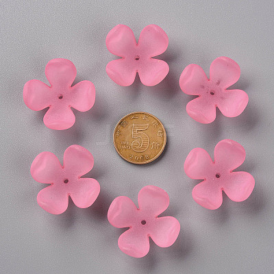 Frosted Acrylic Bead Caps MACR-S371-06A-704-1