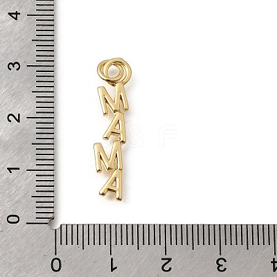 Mother's Day Brass Pendants KK-Z155-05G-03-1