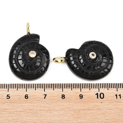 Natural Obsidian Pendants G-H353-02G-06-1