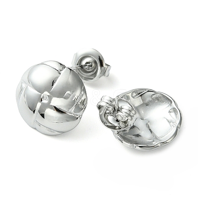 Non-Tarnish 304 Stainless Steel Stud Earrings EJEW-Z038-04P-1