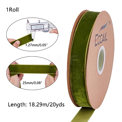 Velvet Ribbon SRIB-WH0006-18H-1