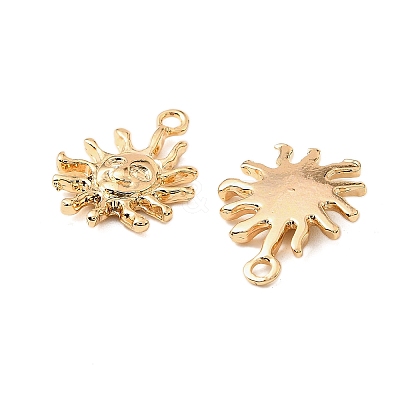 Brass Micro Pave Cubic Zirconia Pendants KK-K351-62G-1