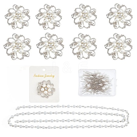 DIY Chain Dangle Brooch Making Kits DIY-NB0007-53-1