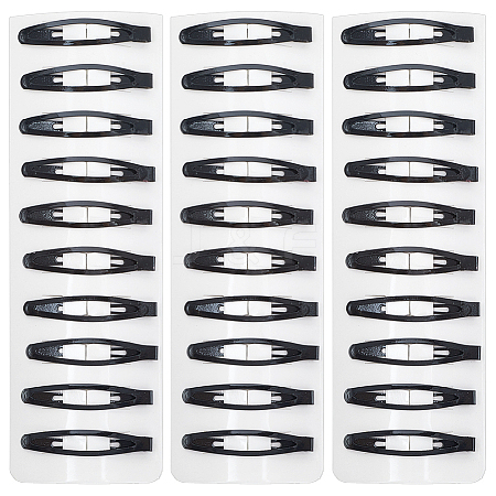 4 Sets Iron Snap Hair Clips AJEW-SC0003-37A-02-1