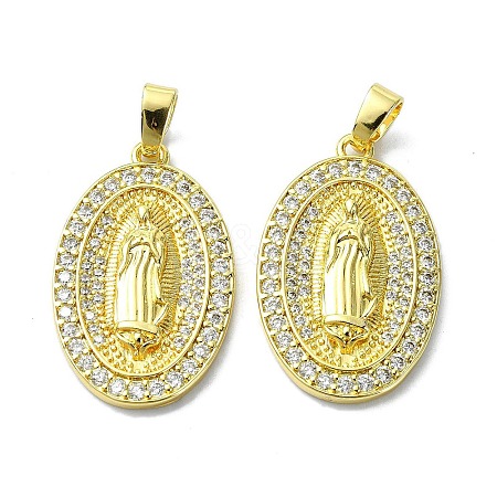 Rack Plating Brass Micro Pave Cubic Zirconia Pendants KK-R157-14A-G-1