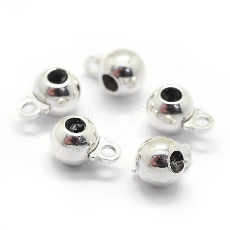 Anti-Tarnish Rhodium Plated 925 Sterling Silver Tube Bails STER-I016-126A-1