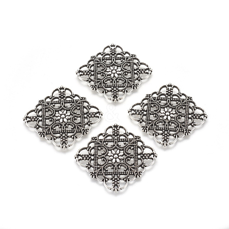 Tibetan Style Filigree Joiners LS-TIBEP-A2690-AS-FF-1