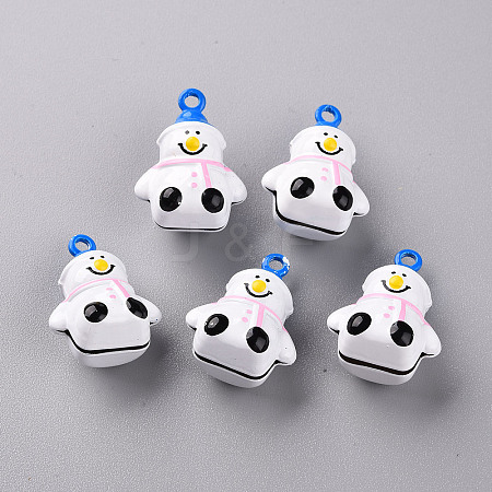 Baking Paint Brass Bell Pendants LS-KKB-S002-015A-1