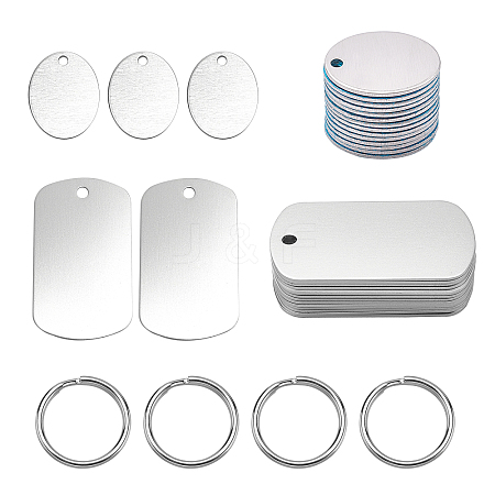 Blank Pendants Key Chain DIY Making Kit DIY-GA0002-50-1