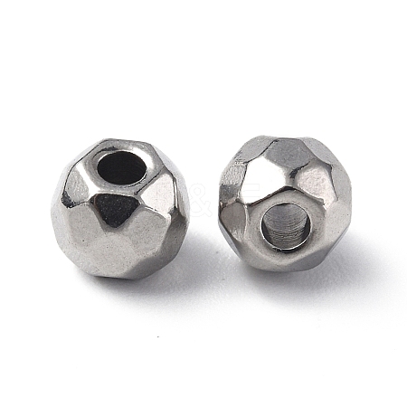 Non-Tarnish 201 Stainless Steel Beads STAS-G298-08C-P-1