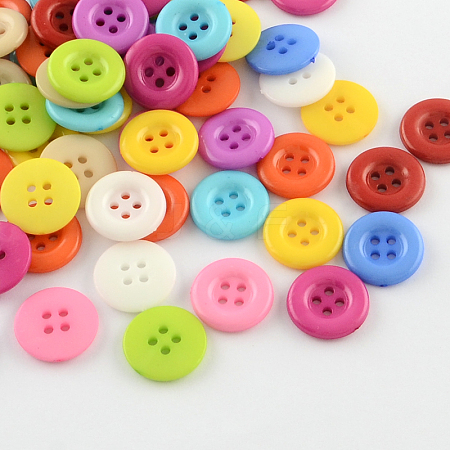 4-Hole Plastic Buttons BUTT-R034-049-1
