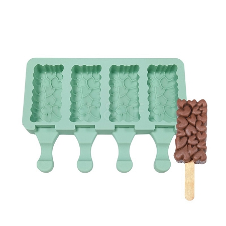 Food Grade DIY Rectangle Ice-cream Silicone Molds LS-DIY-D062-03A-1