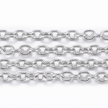 3.28 Feet 304 Stainless Steel Cable Chains X-CHS-H009-27P-1