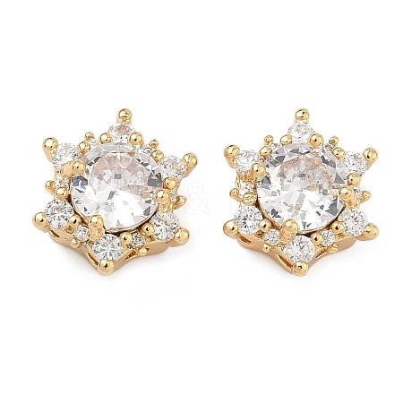 Brass Pave Cubic Zirconia Multi-Strands Links KK-B172-09G-03-1
