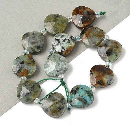 Natural African Turquoise(Jasper) Beads Strands G-D316-A03-1