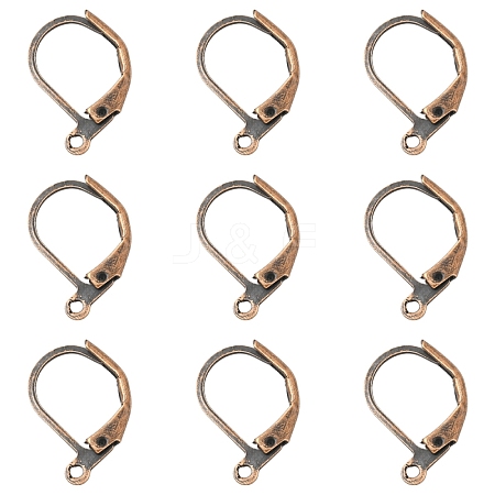 100Pcs Brass Leverback Earring Findings KK-YW0003-37R-1