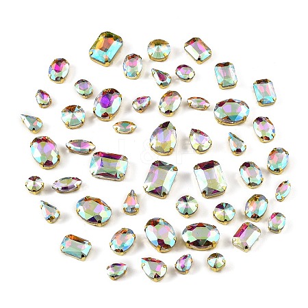 Glass Rhinestone Sew on Rhinestone RB-CBA33FD-01G-03-1