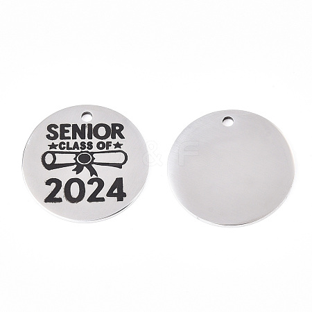 Non-Tarnish 201 Stainless Steel Pendants LS-STAS-T064-38P-22-1