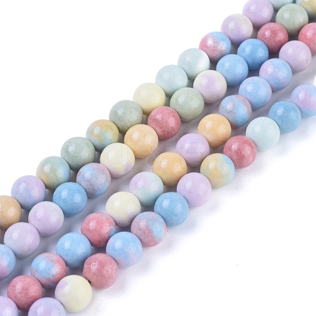 Natural Rainbow Alashan Agate Beads Strands G-G806-04-8mm-1