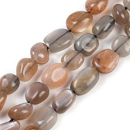 Natural Sunstone Beads Strands G-P497-01A-17-1