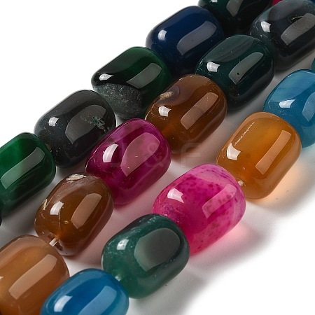 Natural Agate Beads Strands G-H295-F01-08-1