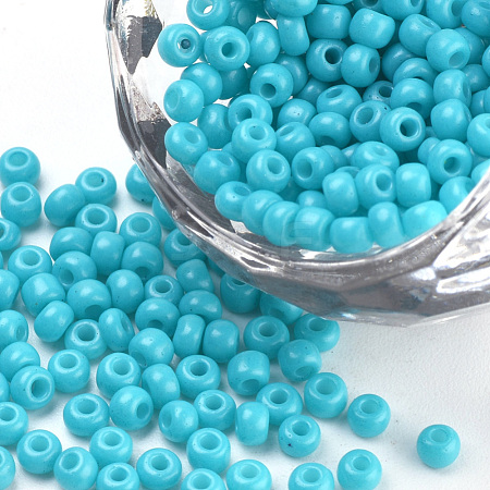 Baking Paint 8/0 Glass Seed Beads SEED-Q025-3mm-L09-1