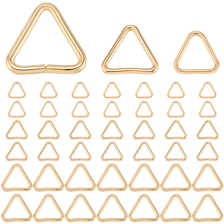 300Pcs 3 Styles Triangle 304 Stainless Steel Rings STAS-BBC0007-51-1