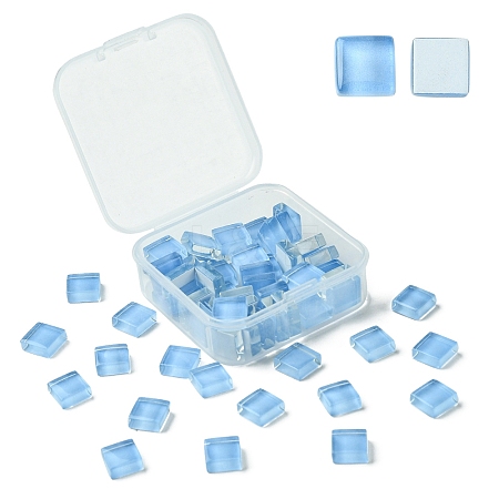60Pcs Transparent Glass Cabochons GLAA-YW0003-65-31-1