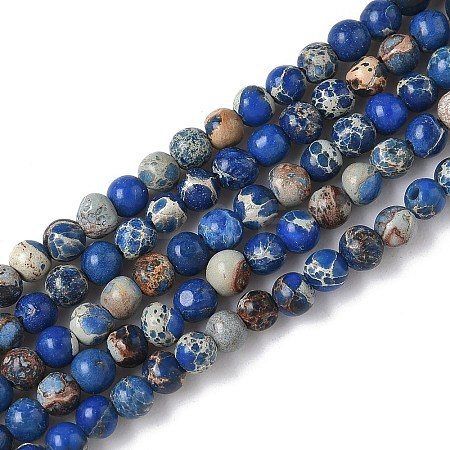 Dyed Natural Regalite/Imperial Jasper/Sea Sediment Jasper Beads Strands G-B124-C05-01-1