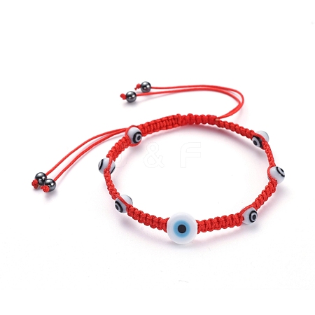 Adjustable Nylon Thread Braided Bead Bracelets BJEW-JB05292-02-1