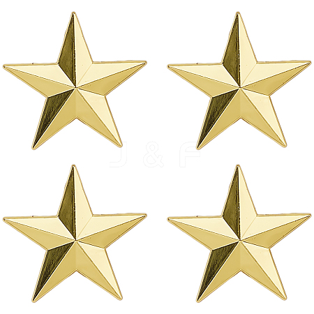 4Pcs Star Alloy Lapel Pin Backs for Backpack Clothes JEWB-FH0002-76-1