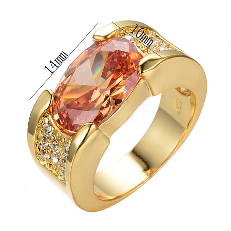 Brass with Cubic Zirconia Finger Rings FS-WG2B993-23-1