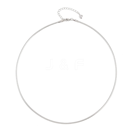 2MM Round Brass Chain Necklace Making KK-P354-02P-1