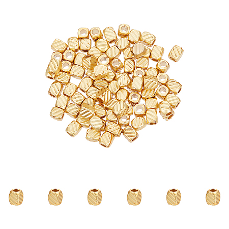 80Pcs Matte Style Brass Beads KK-UN0003-06-1