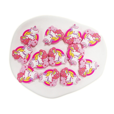 Unicorn Food Grade Eco-Friendly Silicone Beads PW-WG761E7-02-1