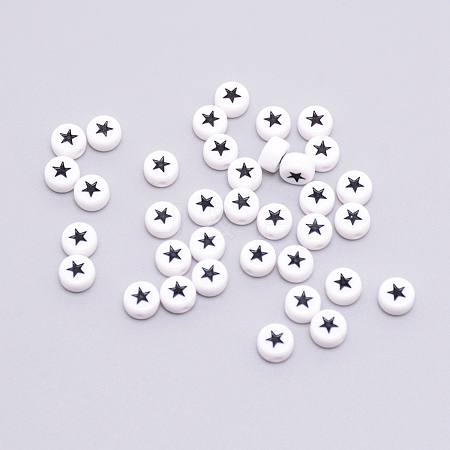 Opaque Acrylic Beads ACRC-TAC0001-01E-1