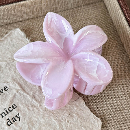 Elegant Flower Acrylic Claw Hair Clips for Women ZB1527-2-1