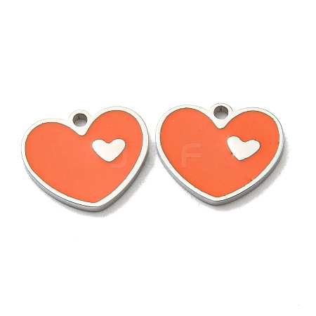 304 Stainless Steel Enamel Charms STAS-L022-163P-1