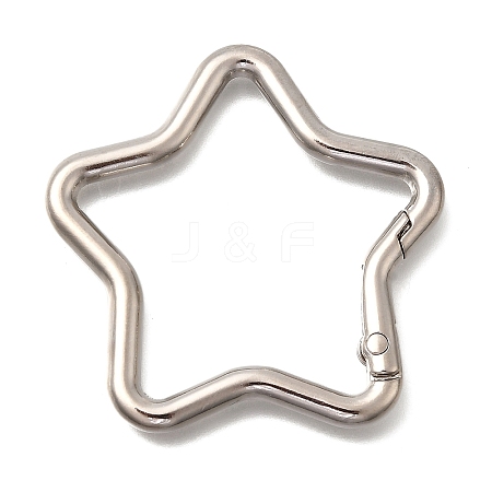Zinc Alloy Spring Gate Rings FIND-H050-01A-P-1
