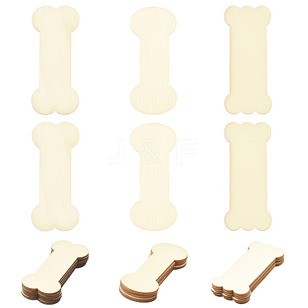 60Pcs 3 Styles Wood Thread Winding Boards DIY-SC0031-10B-1