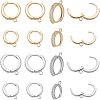 SUPERFINDINGS 16Pcs 4 Style Brass Micro Pave Cubic Zirconia Huggie Hoop Earring Findings FIND-FH0004-02-1