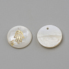 Freshwater Shell Pendants X-SHEL-Q010-002G-2